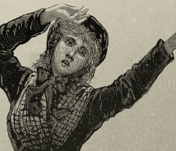 Illustration of a woman swaying uneasily