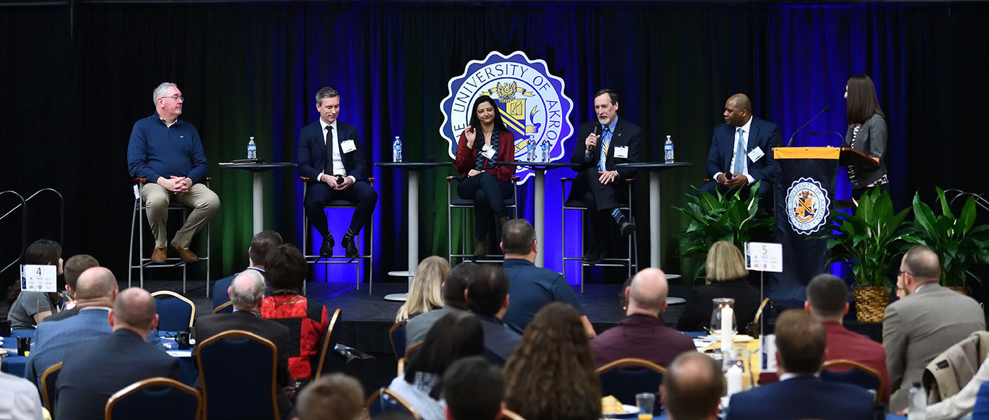 Panel of professionals speaking