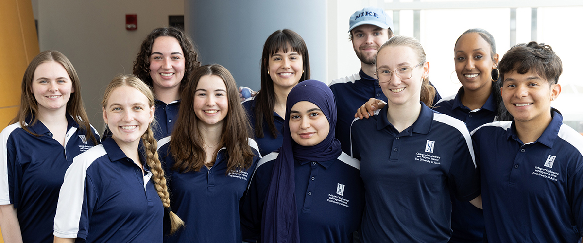 Group photo featuring peer support student leaders