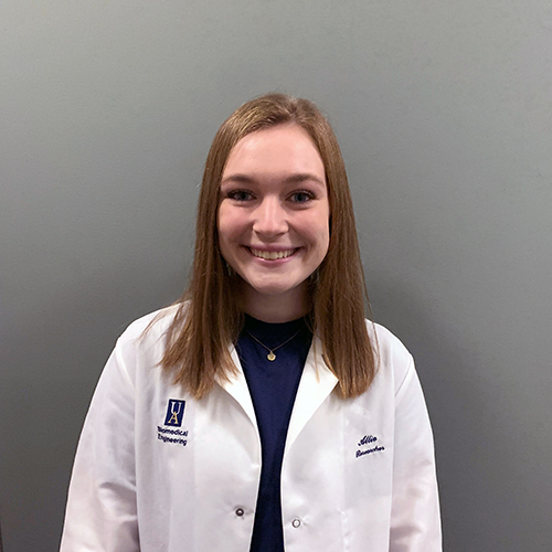 Biomedical engineering student Allison Testa at The University of Akron