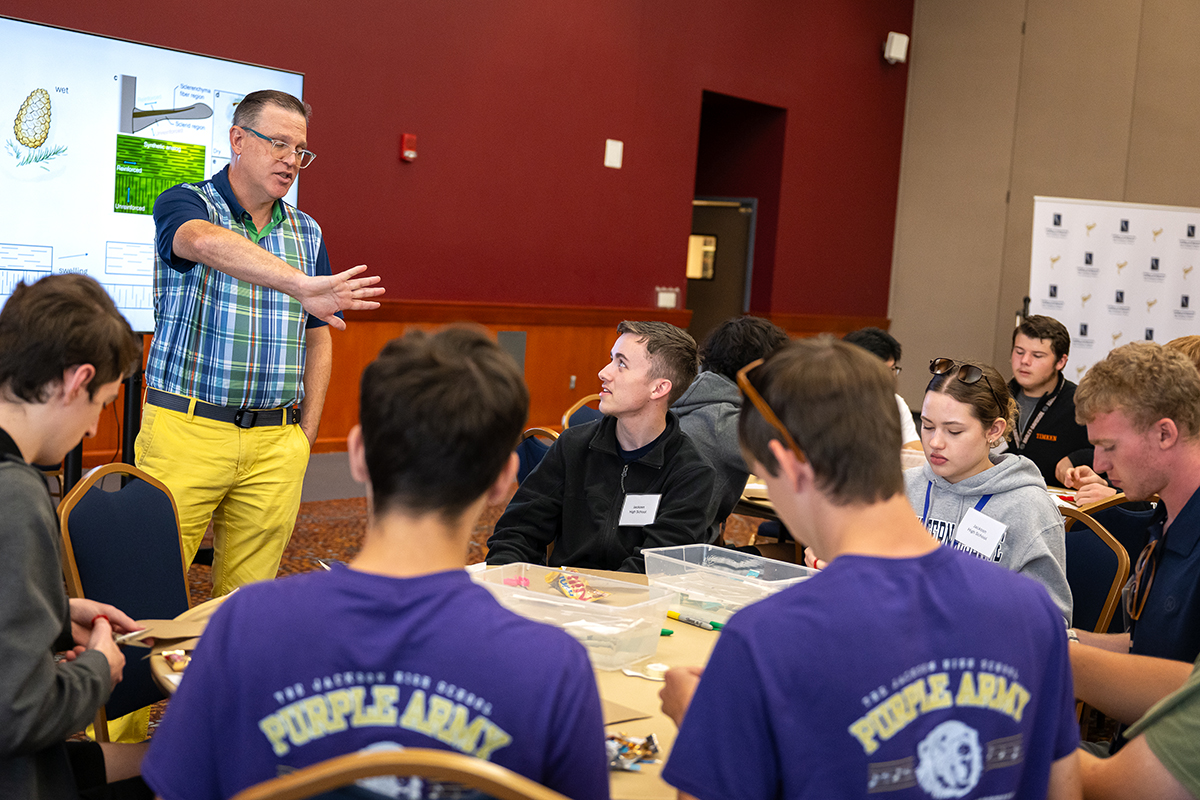 K-12 students participating in engineering outreach activities